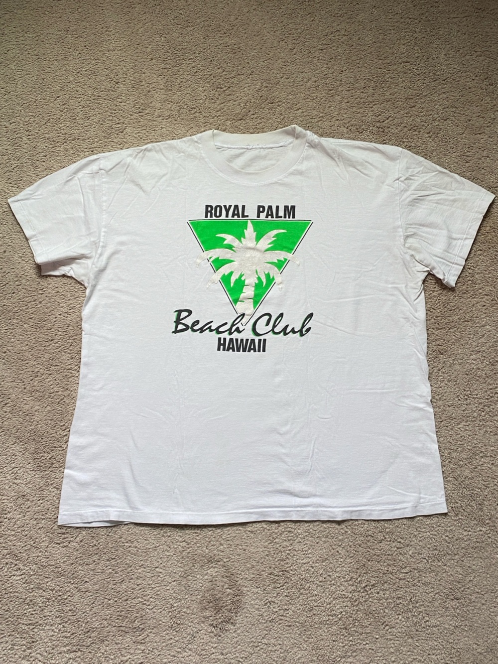 Vintage 1980s Royal Palm Beach Club Hawaii T-Shirt, Size Large